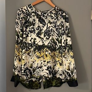 Floral lace print Vince Camuto blouse.